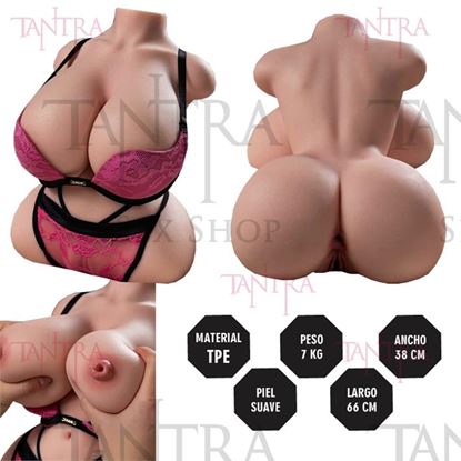 Medio Cuerpo Deluxe 7 KG Con senos realistas y textura Unica